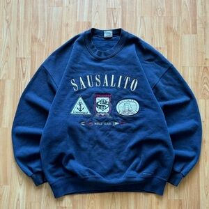 Sausalito Navy Blue Men's Sweater